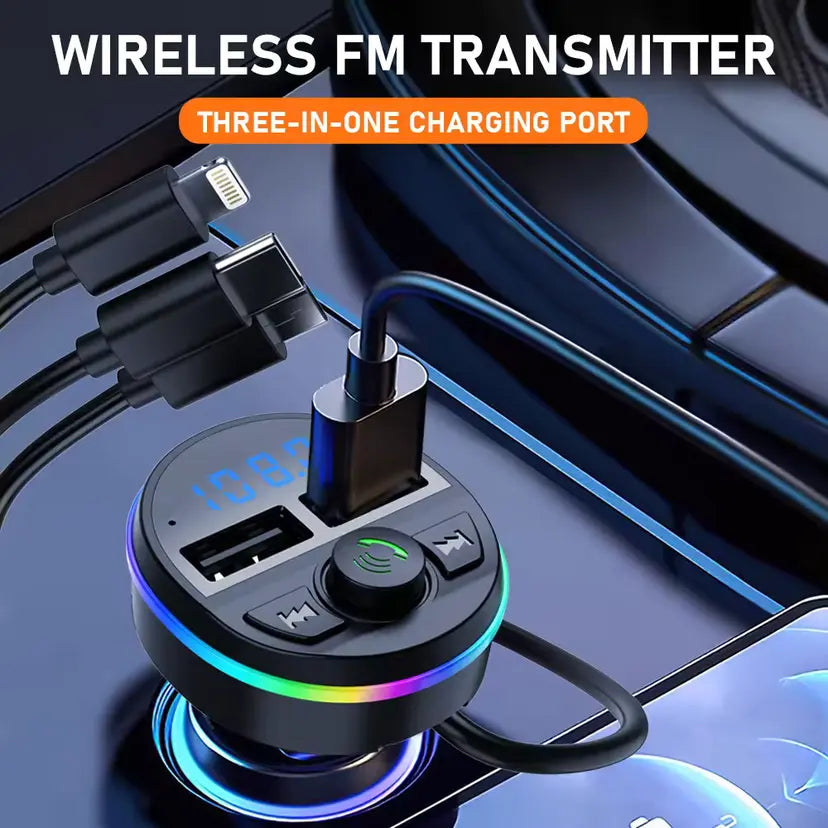 Wireless Car FM Transmitter BT V5.0