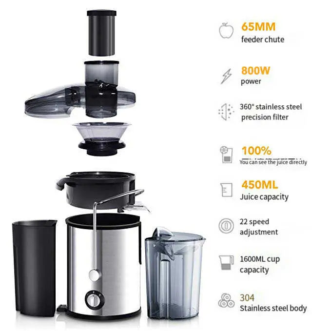 Juice Extractor Electric Fruit & Vegetable Juicer