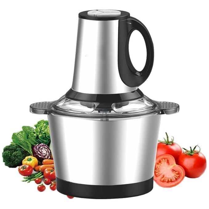2L Electric Food Chopper 500W – Stainless Steel Kitchen Chopper