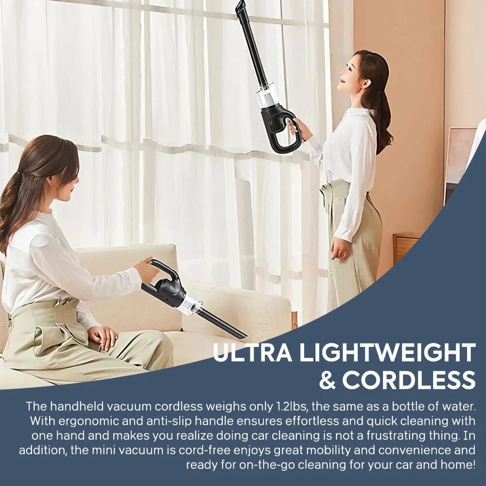 Handheld Wireless Vacuum Cleaner – Car & Home