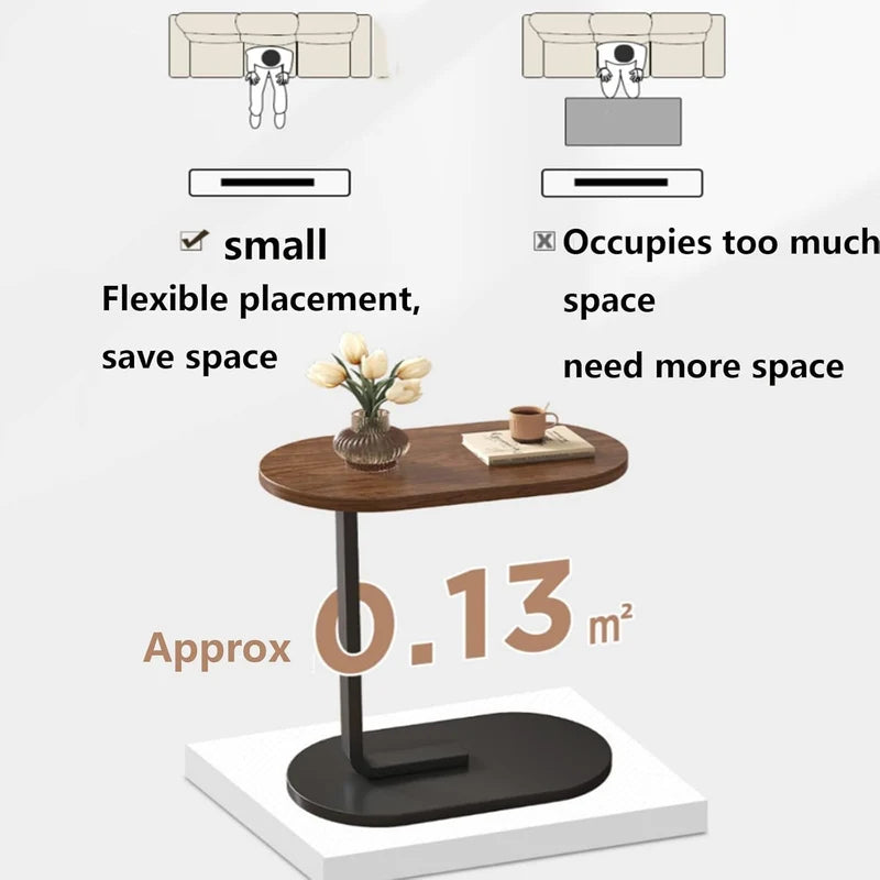 CompactEdge Oval Side Desk