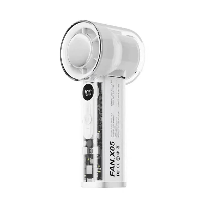 High Speed Turbo Cooling Fan – Rechargeable Handheld Mini Fan