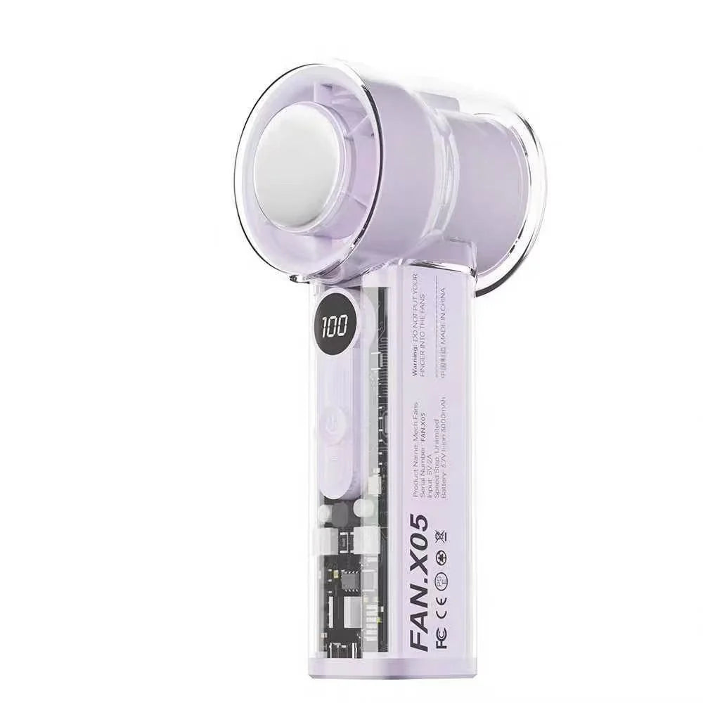 High Speed Turbo Cooling Fan – Rechargeable Handheld Mini Fan